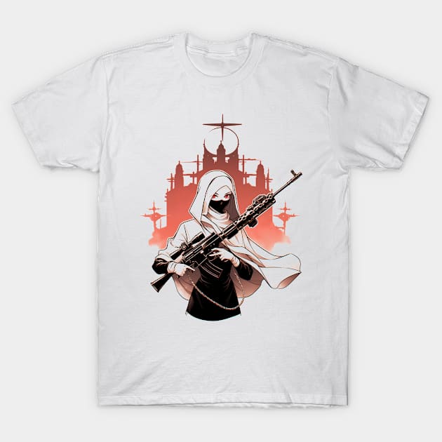 A Determined Nun T-Shirt by ArtisanEcho